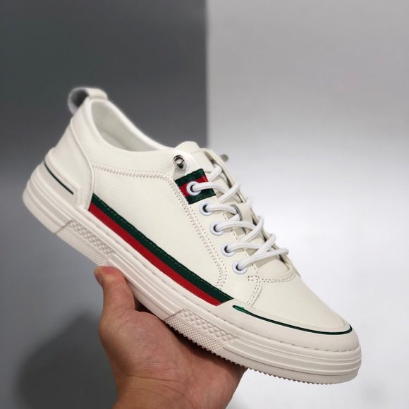 NEWGucci leather casual shoes small white shoes